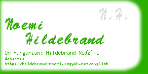 noemi hildebrand business card